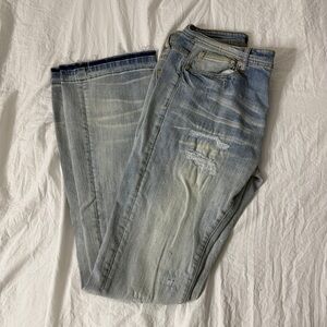 GFTD LA STACKED FLARE JEANS